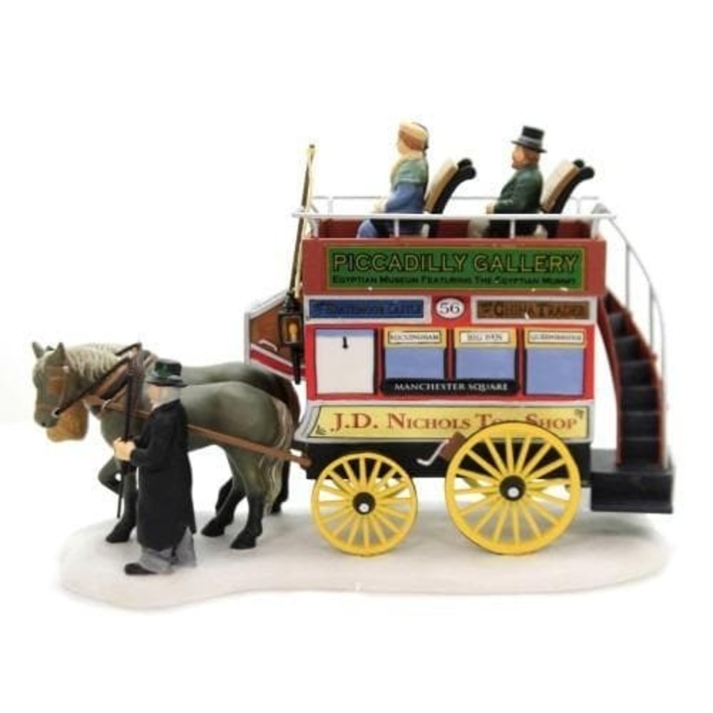 Department 56 Omnibus Dickens Village Christmas Accessory 2002 Retired